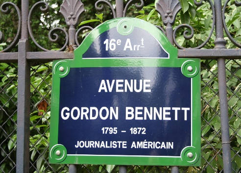 Street name: Avenue Gordon Bennett